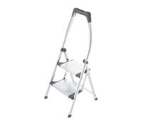Hailo LivingStep Plus - Taburete de aluminio con estribo alto de seguridad (2 peldaños)