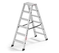 Hailo master d100 - escalera de doble peldaño (aluminio, transitable