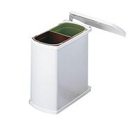 Hailo MF Swing 45,2/16 W Duo 16 L 3416001 Basura Basura con función de Giro para instalación de un Ancho de 45 cm, Color Blanco