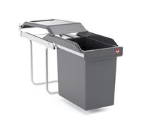 Hailo SingleBox 3650241 - Cubo de basura empotrable a partir de 30 cm de ancho, color gris oscuro