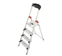 Hailo XXL Easyclix - Escalera de tijera aluminio (4 peldaños)