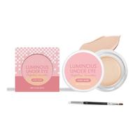 Hailoyearn debajo del abril, corrector de crema con iluminación con cepillo, color de color de piel cansado que corrige al brillo e imprimación, maquillaje de cobertura completa (Ivory)