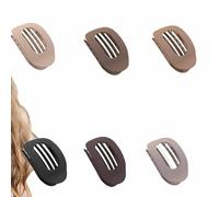 Hailoyearn Hair Clips 4/6PCS, Flat Claw Clips, Casual Versatile Solid Colour Lay Flat Hair Clip, Volume Flat Top Round Clip, Casual Versatile Solid Colour Lay Flat Hair Clip (6PCSA)