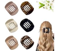 Hailoyearn Hair Clips 6PCS, flat hair clips for women, duckbill hairs clipss, for Thick Hairs Womens Styling Plastic Curve No Slip Accessories Claw Clamp (6PCS B)