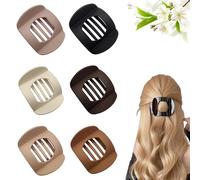 Hailoyearn Hair Clips 6PCS, flat hair clips for women, duckbill hairs clipss, for Thick Hairs Womens Styling Plastic Curve No Slip Accessories Claw Clamp (6PCS C)