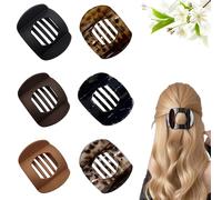 Hailoyearn Hair Clips 6PCS, flat hair clips for women, duckbill hairs clipss, for Thick Hairs Womens Styling Plastic Curve No Slip Accessories Claw Clamp (6PCS A)
