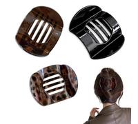 Hailoyearn Hair Clips, Flat Claw Clips for Women, Casual Versatile Solid Colour Lay Flat Clip, for Women Thick/Thin Hair, Strong Hold No Slip Barrettes (B)