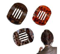 Hailoyearn Hair Clips, Flat Claw Clips for Women, Casual Versatile Solid Colour Lay Flat Clip, for Women Thick/Thin Hair, Strong Hold No Slip Barrettes (A)