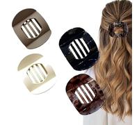 Hailoyearn Hair Clips,Hailoyearn Flat Hair Clips for Women,Hailoyearn Casual Versatile Solid Colour Lay Flat Hair Clip,Volume Flat Top Round Clip for Thick or Thin Hair (C Set)