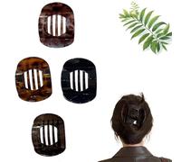 Hailoyearn Hair Clips, Suerteyay Hair Clips, Casual Versatile Solid Colour Lay Flat Hair Clip, Flat Top Round Clip, Simple Elegant Hair Clip, Strong Hold No Slip Hair Barrettes (C#4 PCS)