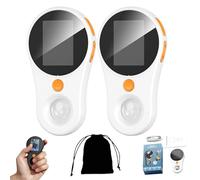 Hailoyearn - Lupa portátil de mano con luz, microscopio electrónico digital portátil de mano, microscopio de mano 500X con grabación de video HD de 1080P (2 unidades, blanco)