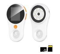 Hailoyearn Magnifying Glass, Portable Handheld Magnifying Glass, Handheld Digital Electron Microscope, 2" IPS Screen, 2MP Camera, 8 LED Lights, 1080p HD Photo/Video with 16G TF Memory Card (White)