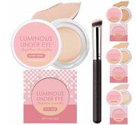 Hailoyearn Under Eye Brightener, Hailoyearn Brightening Cream Concealer, Under Eye Perfection Corrector, Full Coverage Under Eye Concealer Moisturizing Smooth for Dark Circles (03# Lvory)