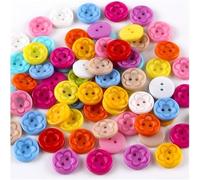 Haione 400 botones redondos de resina de 15 mm con 2 agujeros para tejer, costura, manualidades, cárdigans de bebé, camisas, suéteres, abrigos, ropa, bricolaje