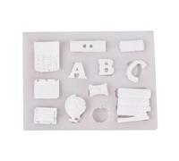 Haione ABC - Molde de silicona con forma de globo para fondant, decoración de pasteles de chocolate, herramientas para hornear galletas, cubitos de hielo, velas, caramelos y jabón