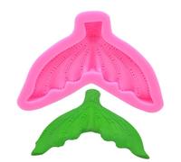 Haione Molde de Silicona con Forma de Cola de Sirena para Fondant,Chocolate,Pasteles,decoración,Herramientas de repostería para Galletas,Cubitos de Hielo,Velas,jabón y Dulces(#1)