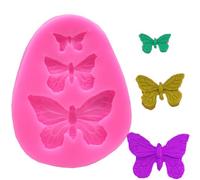 Haione Molde de Silicona con Forma de Mariposa para Fondant,Chocolate,Pasteles,decoración,Herramientas de repostería para Galletas,Cubitos de Hielo,Velas,jabón y Dulces(#12)