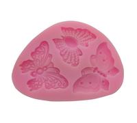 Haione Molde de Silicona con Forma de Mariposa para Fondant,Chocolate,Pasteles,decoración,Herramientas de repostería para Galletas,Cubitos de Hielo,Velas,jabón y Dulces(#2)