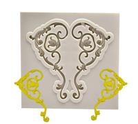 Haione Molde de Silicona esculpido Estilo Barroco Vintage para Fondant,Molde de Flores en Relieve para decoración de Pasteles,Herramientas de repostería para Manualidades,y Dulces(#2)