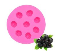 Haione Molde de Silicona para Fondant de Frambuesa,Molde para Pastel de Chocolate,Herramientas de decoración para Hornear,Galletas,Cubitos de Hielo,Velas,jabón y Dulces.