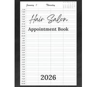 Hair Appointment Book 2026 : Hair Salon Appointment Book 4 Column 30 minute increments, Dated Week To View Client Scheduler and Daily Planner For Mobile Hairdresser, Stylist, Therapist, 53 Weeks.