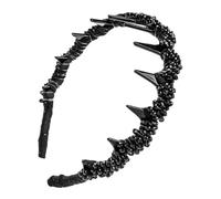 Hair Bands, Vintage Headbands, 5.51x5.51 inches, Non-Slip Fashion Accessory, High Cranium Hairband for Daily Gym Sports Wedding Travel Dating Work School Party Running Birthday, Women Teeth Hoop