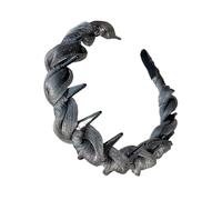 Hair Bands with Teeth, no deslizante, Tooth Headband, 5,31 pulgadas Comfortable Abs Mesh Hairband, Hairstyling Accessory for Women, Gift, Daughter Wife Sister Girlfriend, Grey, Black