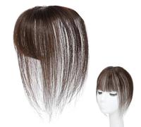 Hair Bangs Topper, Invisible Cover Wig, Natural Adjustable Hairpiece, Breathable Clip In Design, for Styling, 5.90 pulgadas, Cosplay, Hair Loss, Daily Wear, Balding Solutions