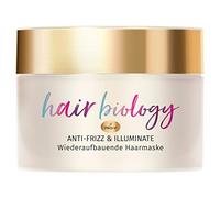 Hair Biology Antiencrespamiento & Illuminate Hair Mascarilla para el Cabello rebelde o seco y teñido, 160 ml