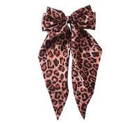 Hair Bowknot Leopard Print Barrettes Clip | Leopard Print Hair Bows for Women - Hairs Ribbon Long Tail Hairs Holder Clips for Women Girls Girlfriends Mother