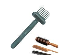 Hair Brush Cleaning Tool - Portable Ergonomic Handle - Dust & Buildup Comb Cleaner Tool,for Home Salon Hair Brush Cleaner That Combines A Stiff Bristle Apartment Travel Daily Keyboard Crevice Air Vent