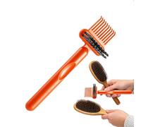 Hair Brush cleaningTool | 2-in-1 Ergonomic Hairbrush cleaning| Comb And Brush Cleaner Hairbrush cleaningTool Delivers An Easy Rinse Under Running Water Without Trapping Debris. The Quality Durable