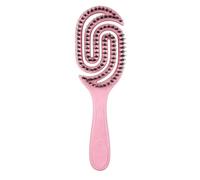 Hair Brush for Fine Hair | 8.93In Spiral Smoothing Styling Tool Anti Breakage | Hollowed Out Detangling Brush Anti Static Nylon Bristles Non Slip Handle ABS Material | Kids Women Home Salon Travel