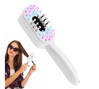 Hair Brush For Massaging - Hair Massage Comb With Red Blue Light | Oil Fillable Daily Care Massager Boost Absorption | For Women Adults Mother Wife Salon Home Travel, Electric Hairs Comb Strengthener