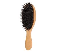 Hair Brush for Thick & Curly Hair | Dense Nylon Strands & Gas Bag Massage | Reduces Frizz/Knots/Tugging | Beech Wood Handle for Wet & Dry Hair | 8.3 Inch Detangling Comb