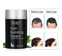 Hair Building Fibers, Fibras Capilares Castaño Oscuro, Fibras de Cabello Naturales,Fibra Capilar para Engrosamiento de Cabello, Disimular Calvicie Con Polvo de Queratina Hair Building (Negro)
