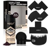 Hair Building Fibras & Aplicador de la Bomba de Enhancement Spray Barber para el Cabello y la Barba para Hombres-Spray Volumador y Elevador de Línea de Cabello-Tarjeta de mejora para Barbero (Marrón