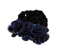 Hair Bun Covers, Flower Bun Nets, Hair Accessories for Women, Cloth Materials, Thick Thin Net Haired, Styling Solution for Buns, 3.15x3.15x1.97 Inches