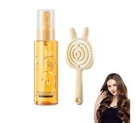 Hair Care Oil, Cabello Growth Serum, Hair Strength Oil, Stimulates Cabello Growth and Nourishes Strengthens, Repairs Damaged Frizzy, Apto para Todo Tipo de Cabello, Incluye un Peine