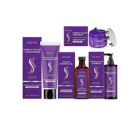 Hair Care Set: Purple Hair Mask, Hair Essential Oil, Conditioner and Shampoo,Hydrating Moisturizing Repair Dry Damaged Hair,Soft and Shiny,Deep Nouris