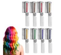 Hair Chalk Comb Set,Temporary Bright Hair Chalk Comb,8/10 Color Washable Set,Hair Stuff Accessories,Birthday Christmas New Year Cosplay Hair DIY Party (8 colors)
