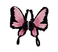 Hair Claw Clip, Butterfly Non-Slip Styling Accessory, Metal and PVC Hair Clip for Women and Girls, Daily Use, Sports, Work, Christmas, Party, Photoshoot, Dating, Travel, Wedding