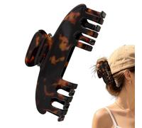 Hair Claw Clip, Large Grip Design, Thick Hair Styling Accessory, Trucker Hat Compatible Clip, Travel Commuting Beach Hiking Use, for Girls Date Night Casual Wear Styling 3.94x1.77x1.18 Inches