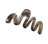 Hair Claw Clip Large Headgear Claw Clamp Elegant Wide Holder Barrettes Strong Hold Hairpin For Girls Transparent Gray Hair Clip