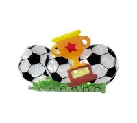 Hair Claw Clips - 3.54 Inch Acrylic Accessory | Vibrant Soccer Design, Non-Slip Grip for Styling, Strong Hold Accessory for Updos, Sporty Hair Ornament Soccer Fans, Trendy Game Day Hairpiece