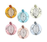 Hair Claw Clips - 6 Pieces Acrylic Non-Slip Fashion Accessories | Hair Claw Clips for Women for Girls, Thick/Medium/Thin, Long/Short, Curly Hairs, Home, Office School, Outdoor Daily Styling