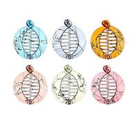 Hair Claw Clips - 6 Pieces Non Slip Small Fashion Accessories | 6.3x5.3cm Hair Barrettes Womens Clips - Comfortable For Women Girls Medium Long Short Styling Home Office School Outdoor Travel