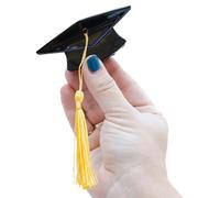 Hair Claw Clips, Graduation Cap Accessory, 3x2x1 Strong Hold Fashion with Spring, Non-Slip Scholastic Grip with Teeth, Cute Mortarboard Style for Graduates, Academic Headwear Accessories for Women