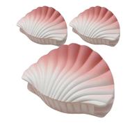 Hair Claw Clips, Seashell Design Clamps, Fashion Jaw Clips Women, Strong Hold Slip Resistant Grip, Lightweight Build, 3-Piece Set, for Date Night, Commuting, Beach Special Events