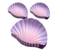 Hair Claw Clips, Seashell Jaw Clamps, Matte Gradient Fashion Accessories, 10cmx3.93 Inches Strong Hold Design, 3 Piece Pack, for Thick Hair, Beach, School, Commuting, Yoga, Prom